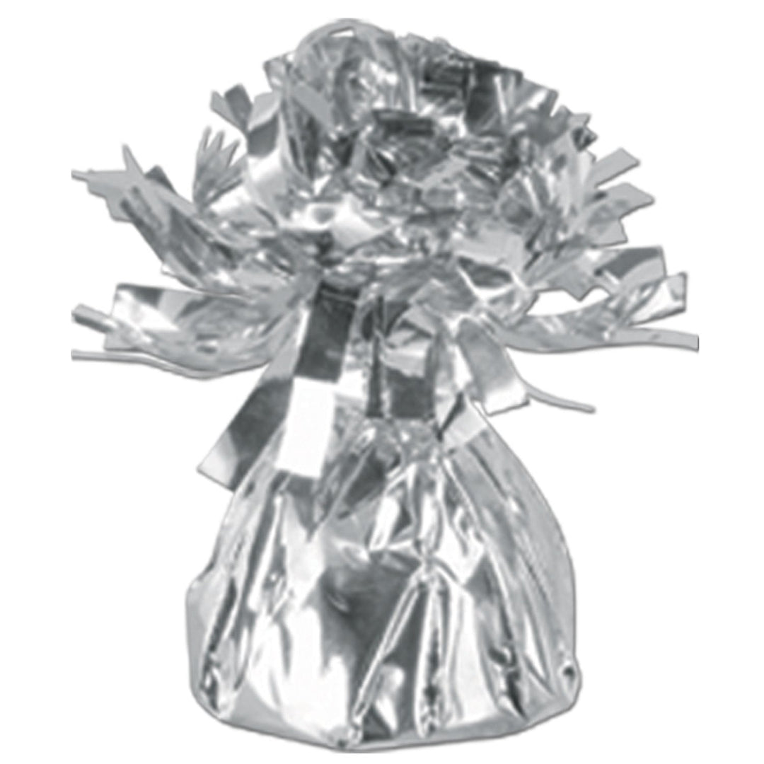 Silver Metallic Wrapped Balloon Weight (50804)