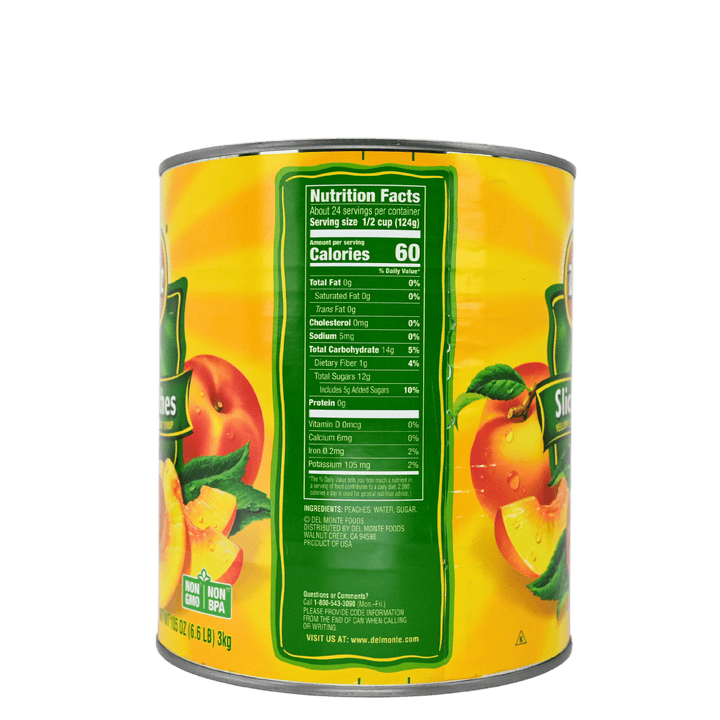 Sliced Peaches in Light Syrup 106 oz (#10 Can)ShopAtDean