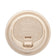 Dart LK316FBR 10-24 oz Tan Bagasse Molded Fiber Reclosable Lid