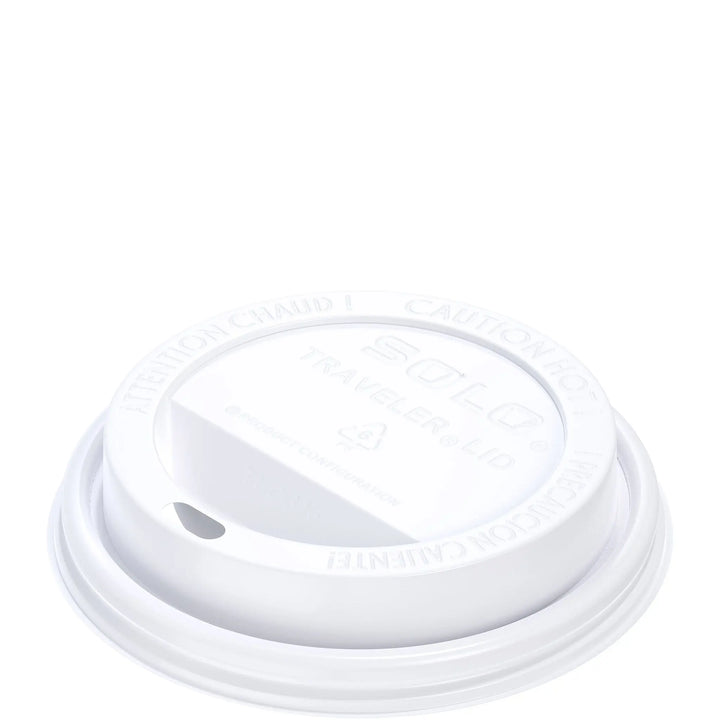 Solo TLP316-0007 10-24 Oz White Dome Lid Solo