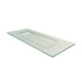 11x4.5 Inch Rectangular Clear Deep Plate | FSW 6527B603