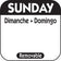 National Checking R107R 1" Sunday Square Removable Label - Black