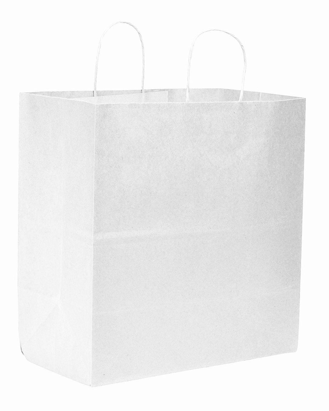 Super Royal White Paper Bags With Handles 200/Bundle