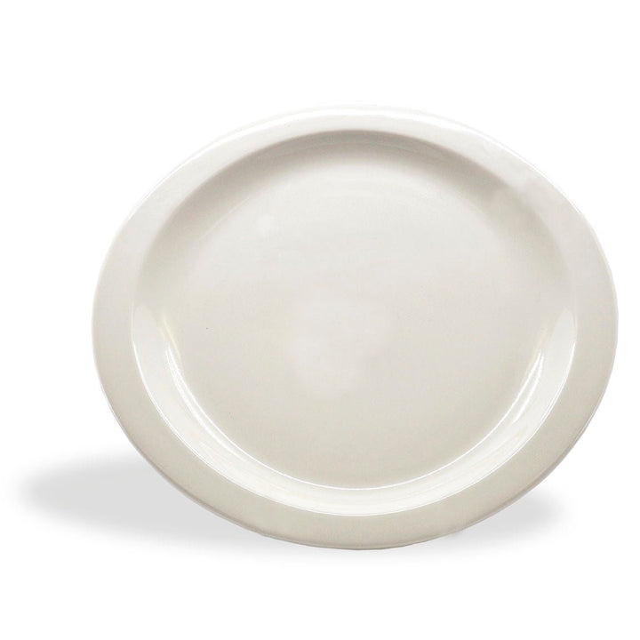 Syracuse 951250 190 Undecorated White Plate 11" x 10" Syracuse China