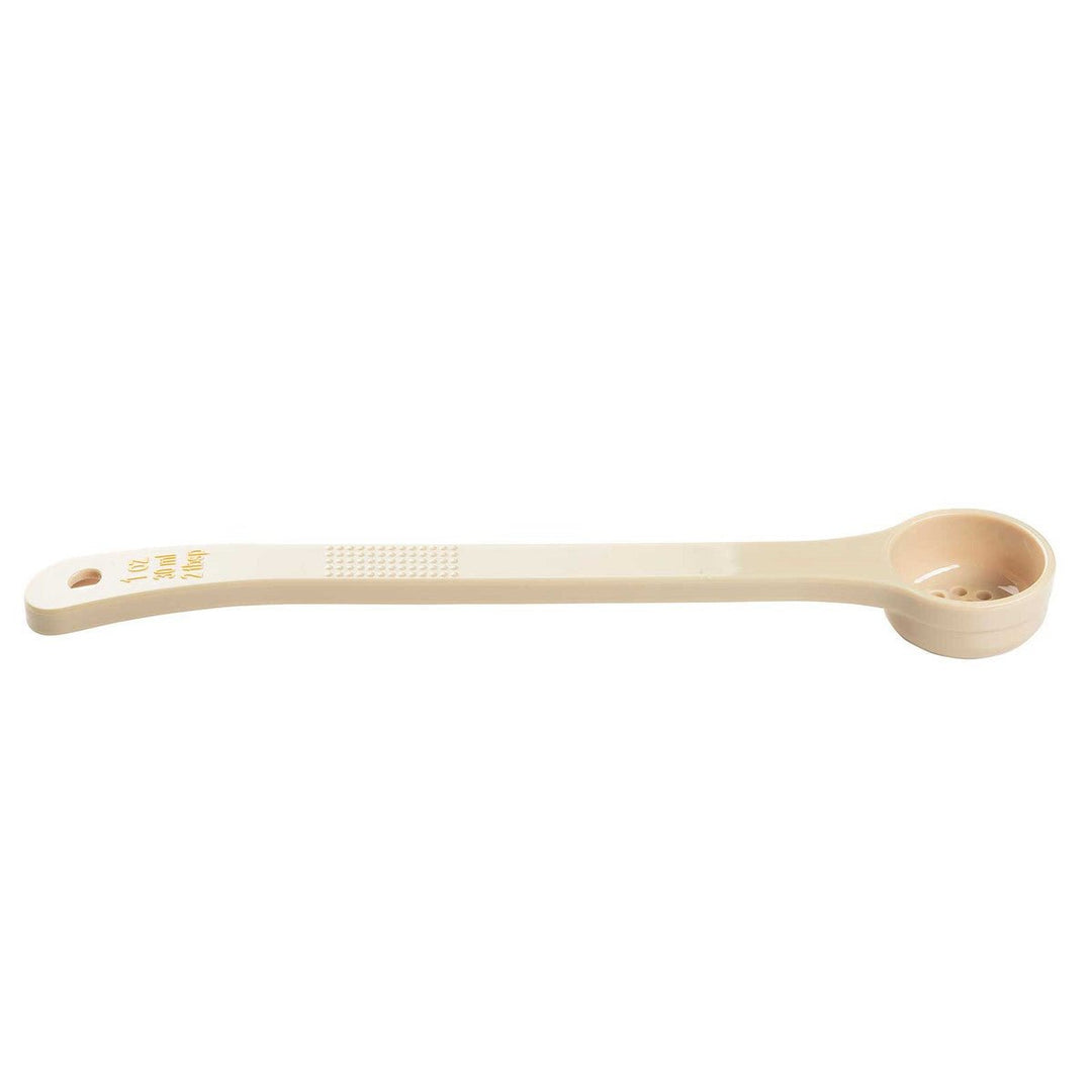 Tablecraft 1 oz Portion Long Handle Perforated Spoon