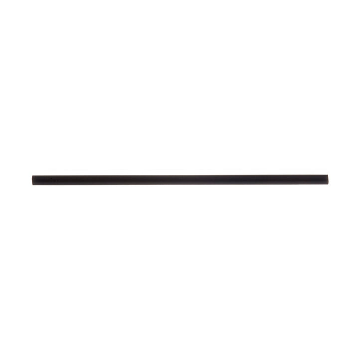 Tablecraft 100138 Unwrapped Black Paper Straw 5.75" Tablecraft