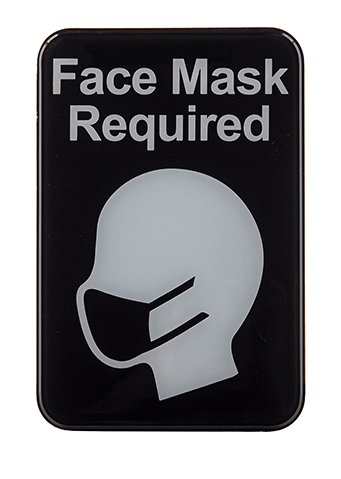 Tablecraft 10541 Face Mask Required Sign 6" x 9"