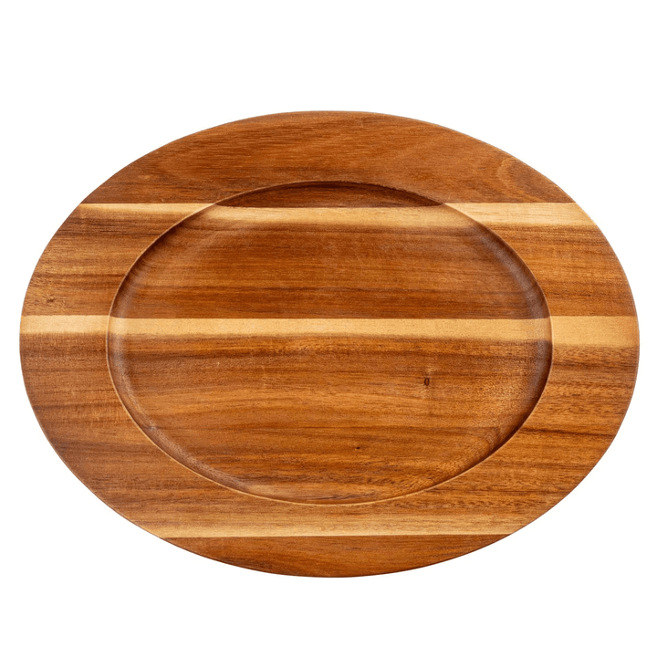 Tablecraft 10764 Acacia Wood Underliner for Cast Iron Oval SkilletShopAtDean
