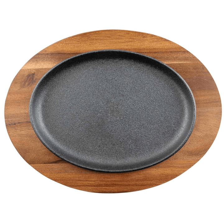 Tablecraft 10764 Acacia Wood Underliner for Cast Iron Oval SkilletShopAtDean