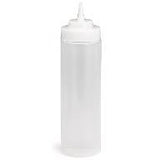 Tablecraft 12463C 24 Oz Natural Wide Mouth Squeeze Dispenser