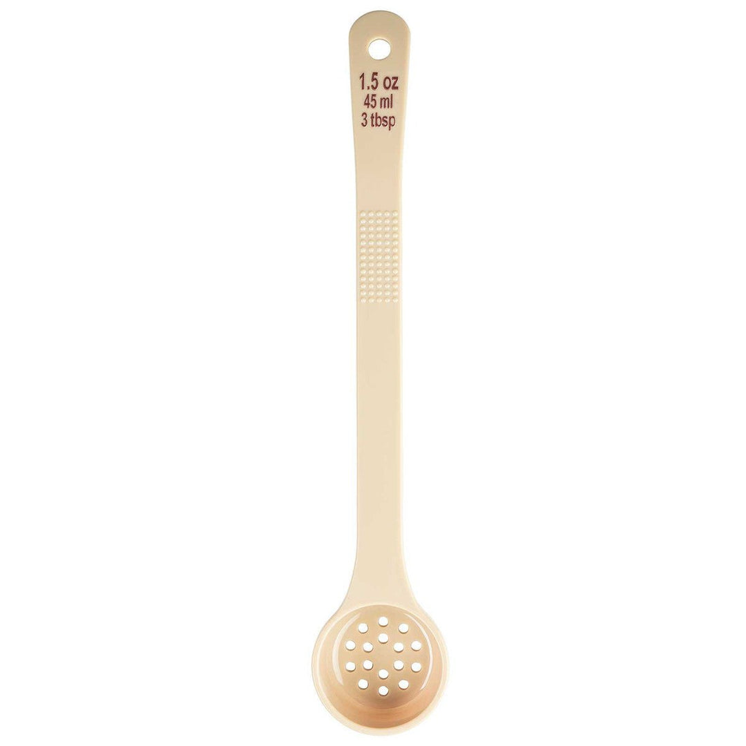 Tablecraft 1.5 oz Portion Long Handle Perforated Spoon