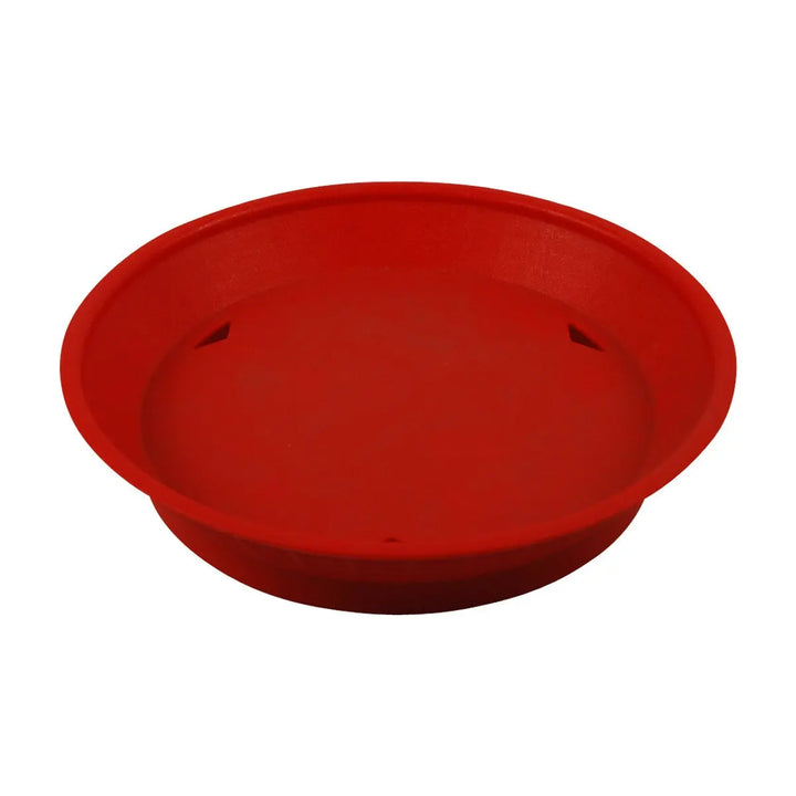 Tablecraft 15759R Red Round Platter w/Base Tablecraft