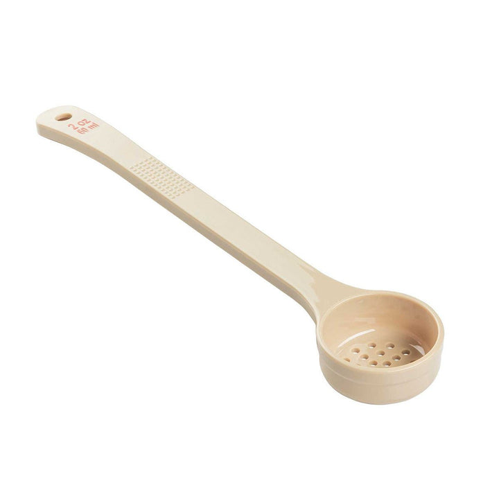 Tablecraft 2 oz Portion Long Handle Perforated Spoon Tablecraft