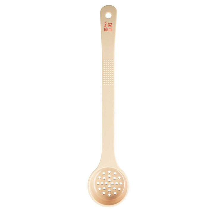 Tablecraft 2 oz Portion Long Handle Perforated Spoon