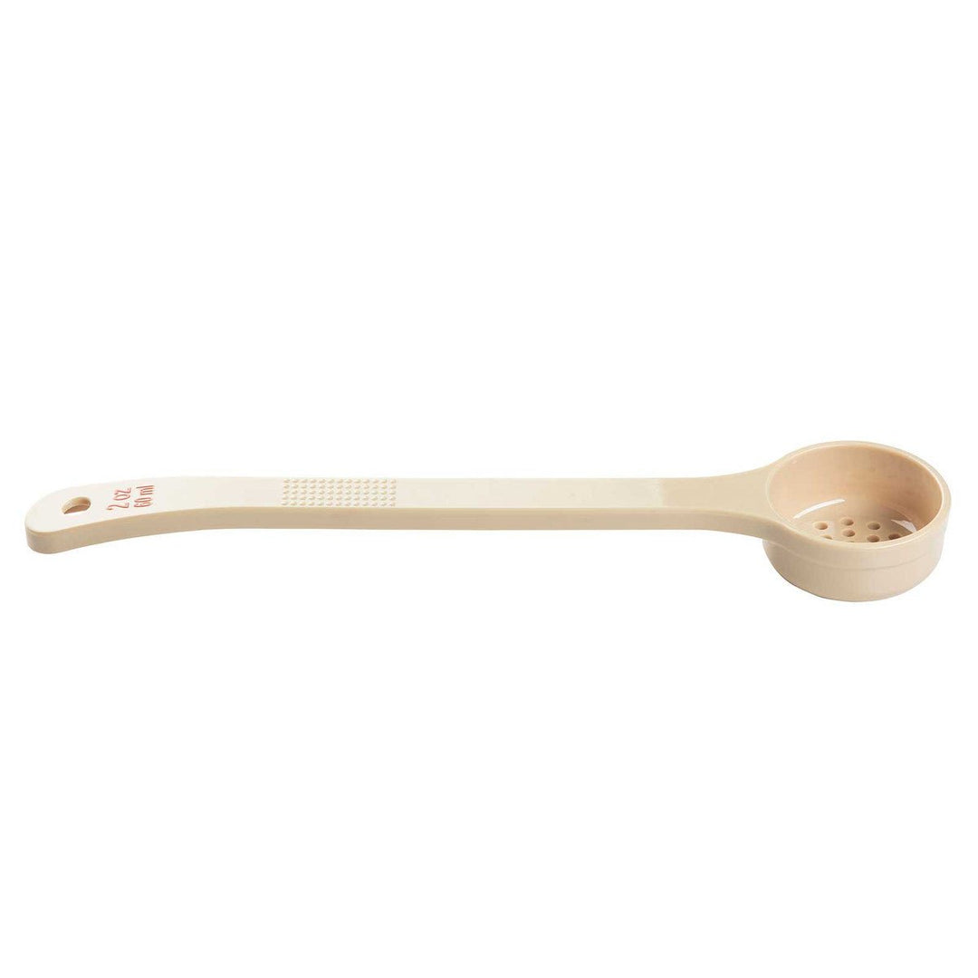 Tablecraft 2 oz Portion Long Handle Perforated Spoon Tablecraft