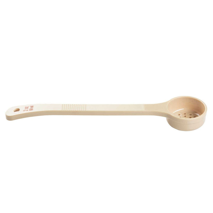Tablecraft 2 oz Portion Long Handle Perforated Spoon Tablecraft