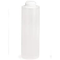 Tablecraft 2124C-1 24 Oz Hinged Clear Squeeze Bottle