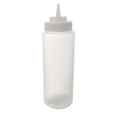 Tablecraft 3263C 32 Oz Wide Mouth Natural Squeeze Bottle