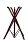 Tablecraft 335W Mahogany Finish Fold-A-Way Tray Stand