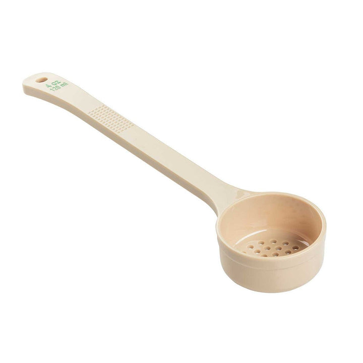 Tablecraft 4 oz Portion Long Handle Perforated Spoon
