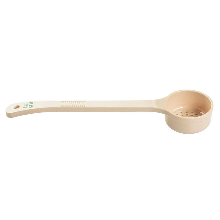 Tablecraft 4 oz Portion Long Handle Perforated Spoon