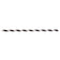 Tablecraft 5.75" Wrapped Sip Stick Black W/White Stripe