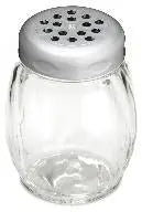 Tablecraft 6 Oz Cheese Shaker Perforated Chrome Plastic Top Tablecraft