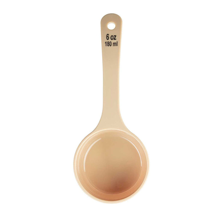 Tablecraft 6 oz Portion Short Handle Solid Spoon