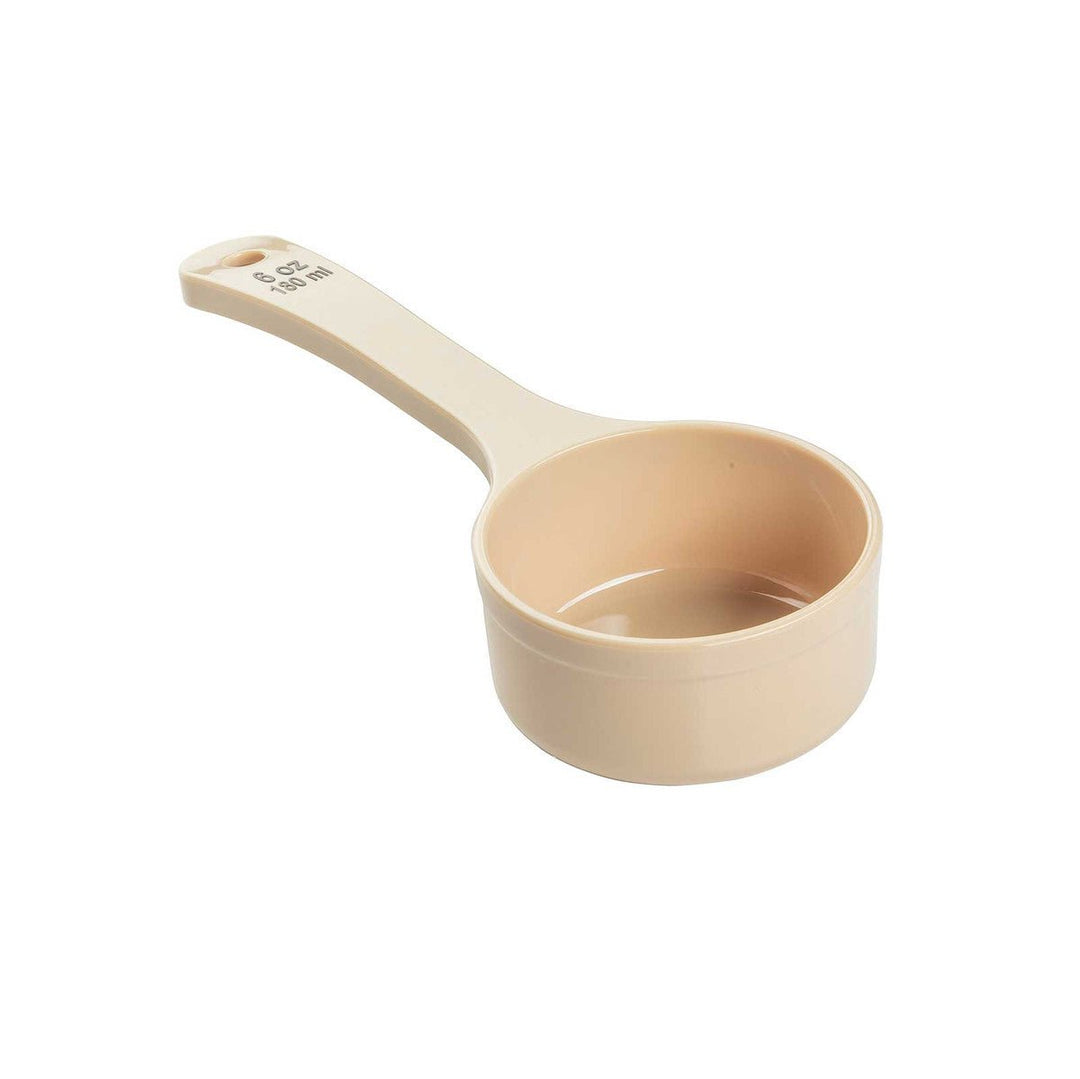 Tablecraft 6 oz Portion Short Handle Solid Spoon