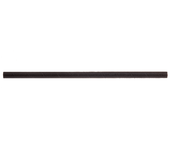 Tablecraft 700132 Black Paper Straw 7.75" Tablecraft