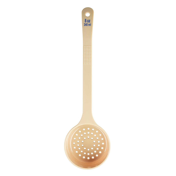 Tablecraft 8 oz Portion Long Handle Perforated Spoon Tablecraft