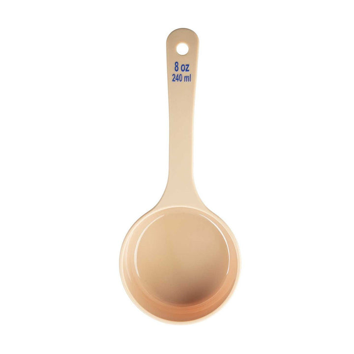 Tablecraft 8 oz Portion Short Handle Solid Spoon