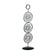 Tablecraft BKC15 15" Circle Stainless Steel Number Stand Black