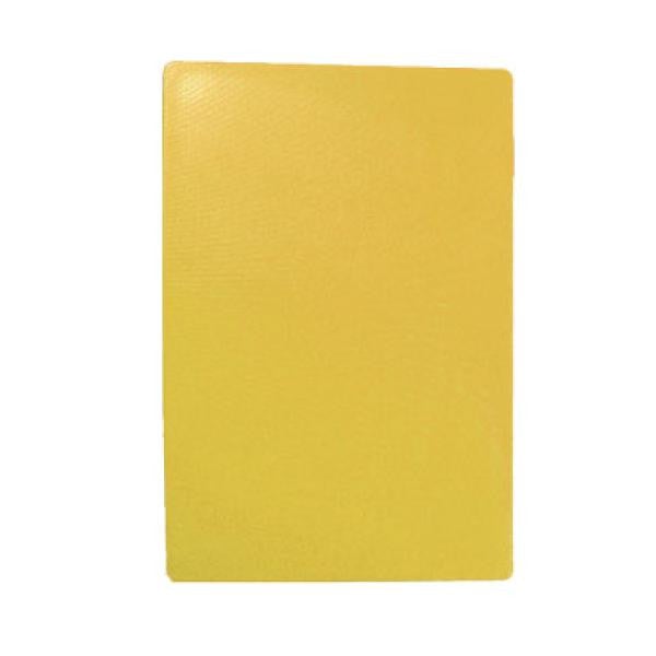 Tablecraft CB1520YA 15X20X.5 Poly Cutting Board - Yellow