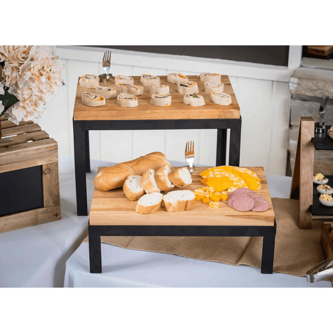 Tablecraft CBW1218175 18" x 12" x 1.75" Birchwood Butcher Block Cutting BoardShopAtDean