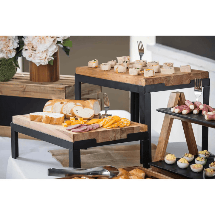 Tablecraft CBW1218175 18" x 12" x 1.75" Birchwood Butcher Block Cutting BoardShopAtDean
