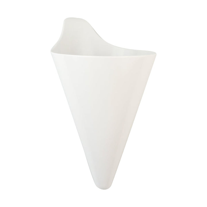 Tablecraft M59W White Melamine Cone Insert 9" Tablecraft