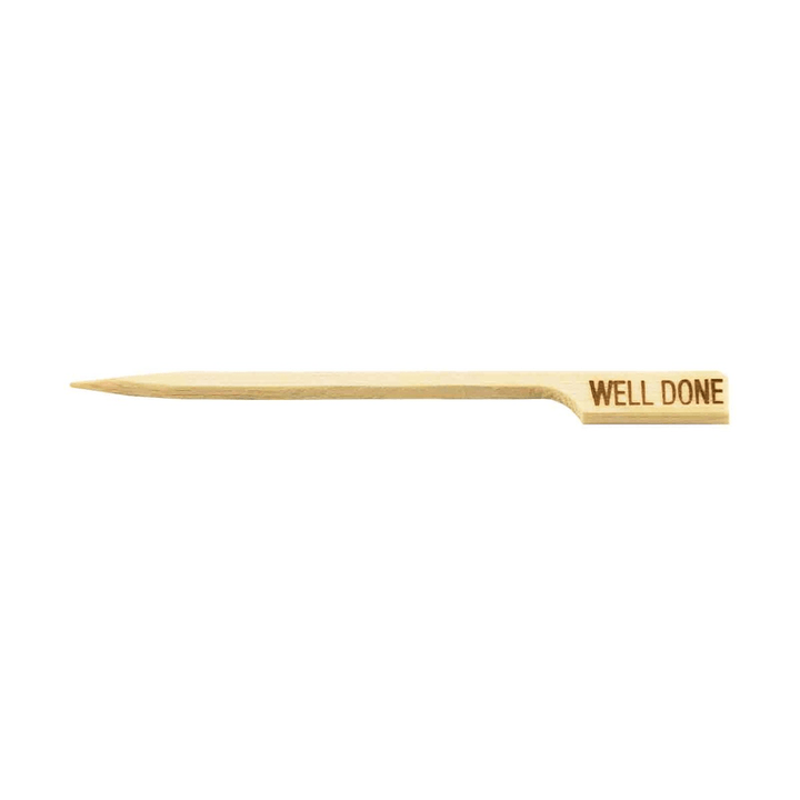 Tablecraft WELLDONE 3.5" Bamboo Well Done Steak MarkerShopAtDean