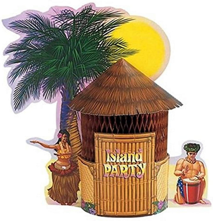 Creative Converting Tiki Hut Centerpeice 12" x 11" Creative Converting