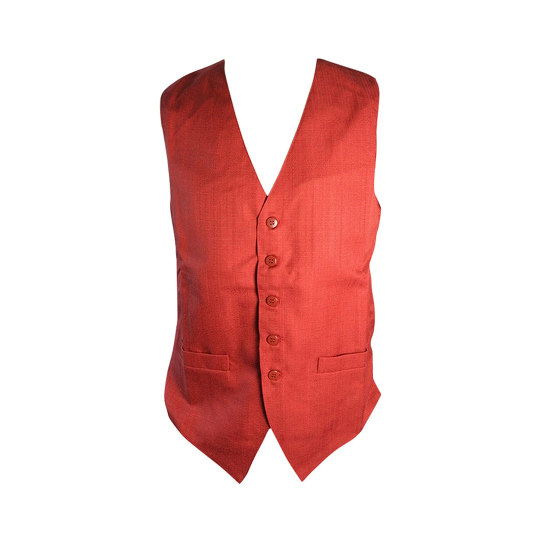 Trendex Crypton Men's Small Plaza Ruby Service Vest with Two Side Pockets