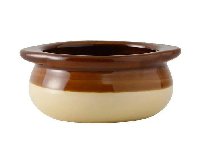 Tuxton B6S-1203 12 oz 2-Tone Onion Soup Crock Tuxton