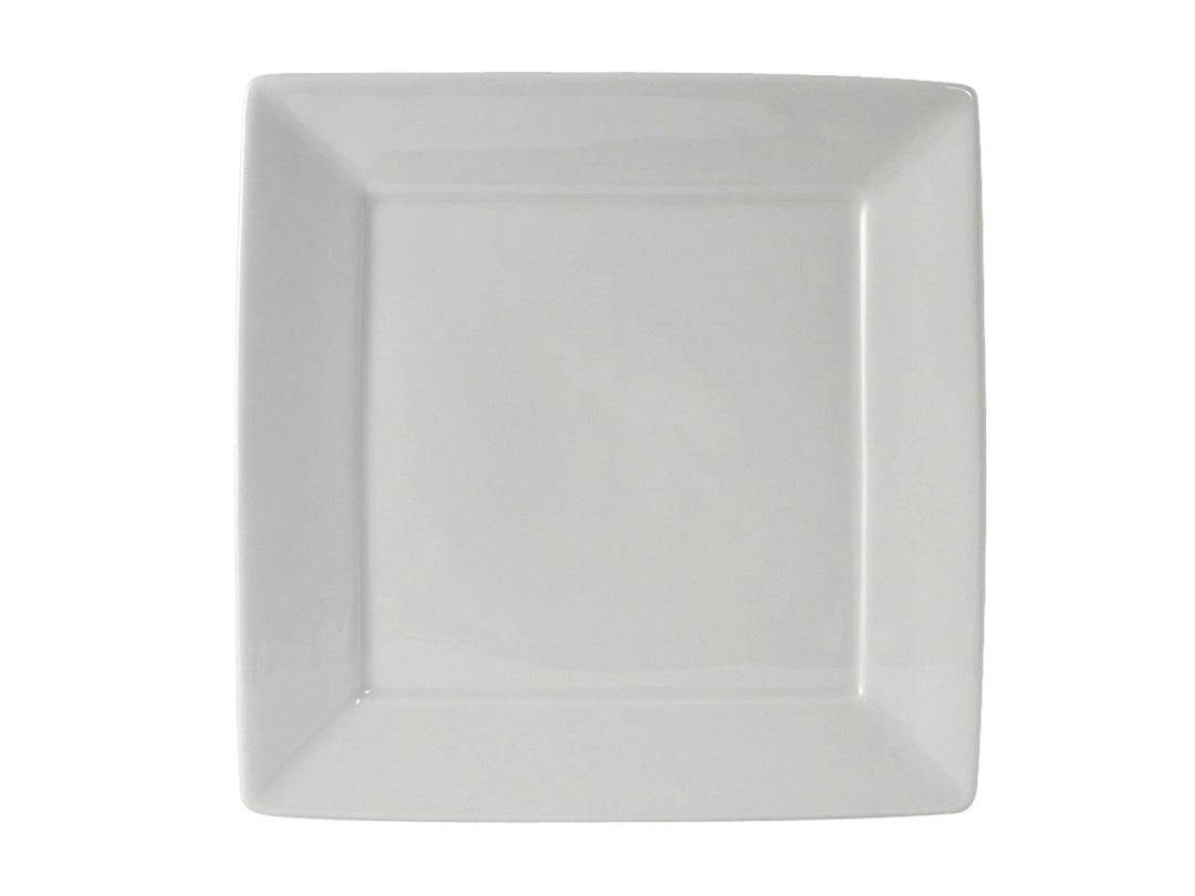 Tuxton BWH-1016 10-1/8" White Square Plate 12/Box