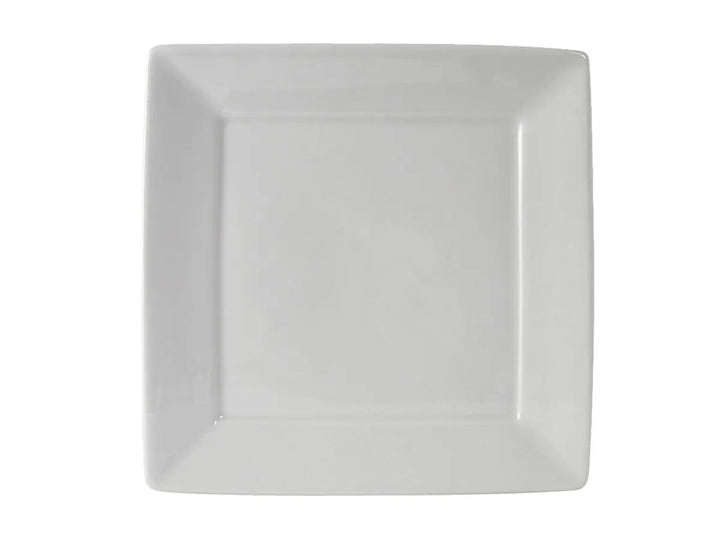 Tuxton BWH-1016 10-1/8" White Square Plate 12/Box Tuxton