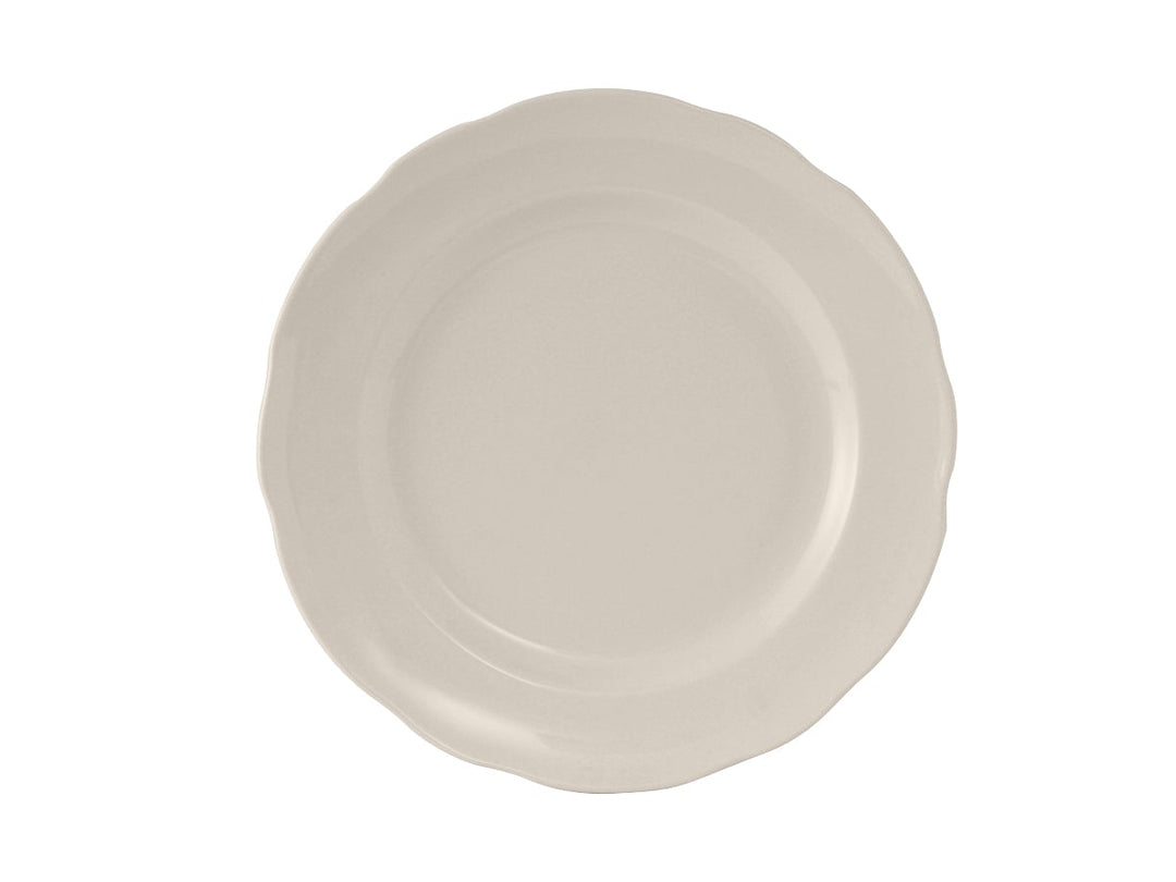 Tuxton Shell TSC-005 Eggshell Scalloped Edge Plate 5.5" Tuxton