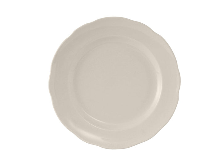 Tuxton Shell TSC-005 Eggshell Scalloped Edge Plate 5.5" Tuxton