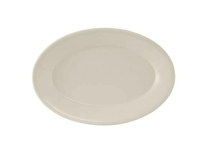 Tuxton TRE-012 10.5" Oval Wide Rim RE Platter Tuxton