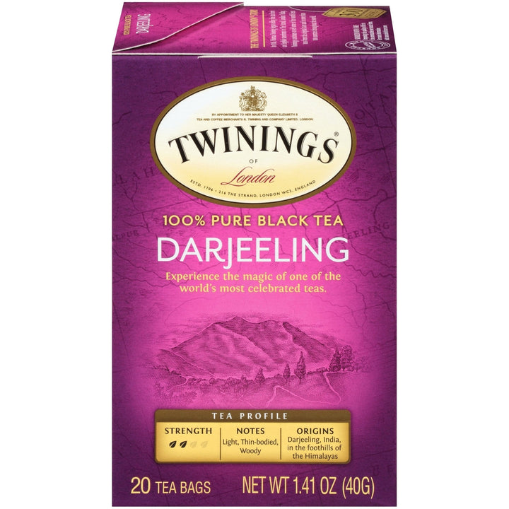 Twinings Darjeeling Tea Wrapped, 20-Count Box Twinings