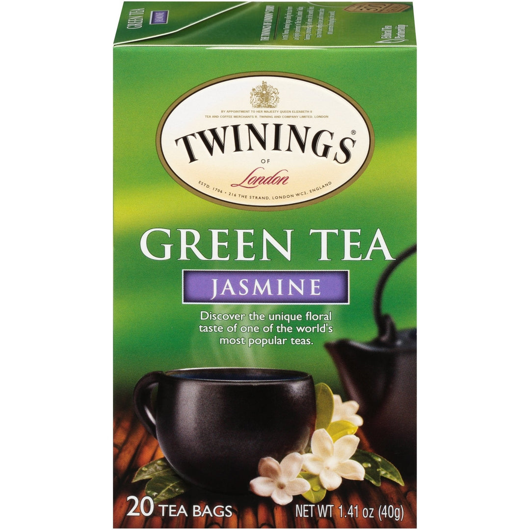 Twinings Jasmine Green Tea Wrapped, 20-Count Box