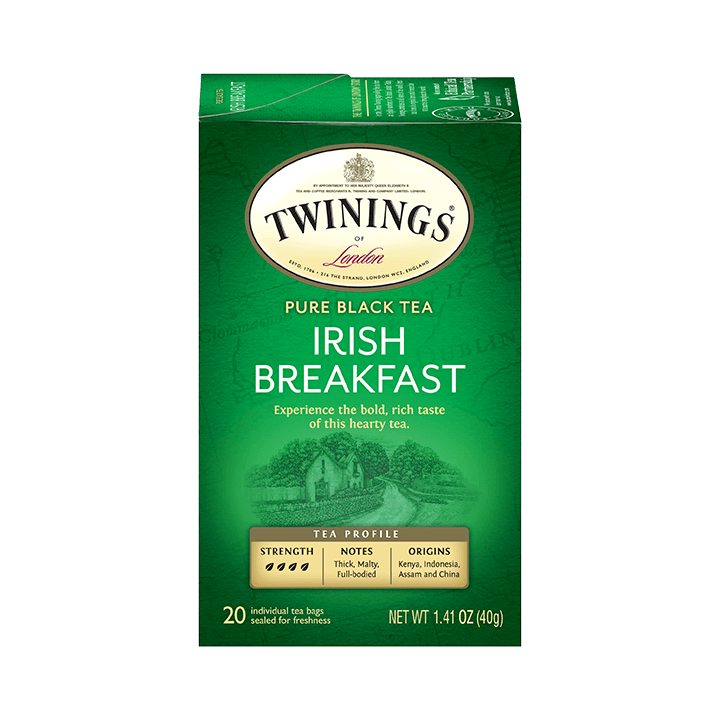 Twinings Irish Breakfast Tea Wrapped, 20-Count Box Twinings