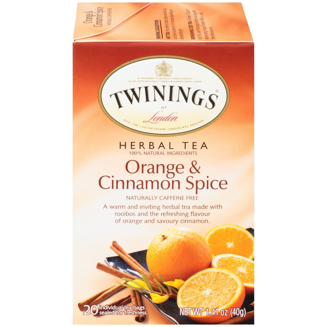 Twinings Orange & Cinnamon Spice Tea, 20-Count Box